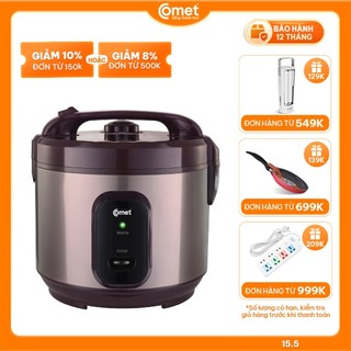 Hỏa tốc - Nồi cơm điện nắp gài lòng niêu 1,8L COMET - CM8068
