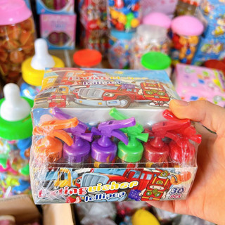 Sỉ hộp 30 lọ kẹo c kèm đồ chơi bình cứu hoả