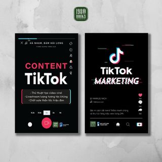 Sách - Combo 2 Cuốn: Tiktok Marketing + Content Tiktok