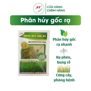 Chế phẩm vi sinh AT 100g Xử lý nhanh rơm rạ tại đồng ruộng hạ phèn bung rễ mở lá cứng cây giảm phân bón hóa học