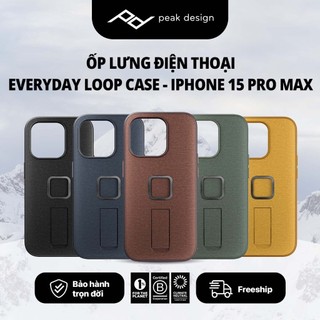 Ốp lưng Peak Design Everyday Loop Case cho iPhone 15 Pro/Pro Max V2 - Hàng chính hãng - Bảo hành trọn đời