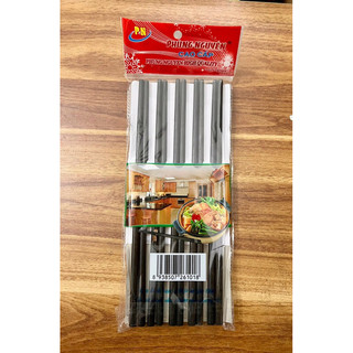 Vỉ 10 đôi đũa gỗ cao cấp Phùng Nguyên  (Đen và Vàng)