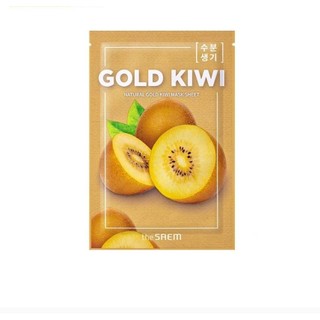 Mặt nạ giấy dưỡng da The Saem natural gold Kiwi mask sheet 21ml