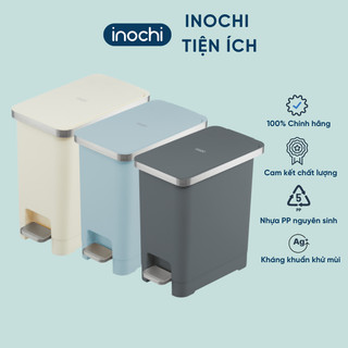 Thùng rác đạp chữ nhật hiro hana nhiều dung tích 10l/15l/20l không kèm lõi - chính hãng inochi