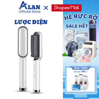 Lược Điện Chải Tóc Tạo Kiểu Uốn Duỗi, Làm Thẳng Tóc 5 Cấp Độ Nhiệt Làm Nóng Nhanh Tích Hợp Ion Âm