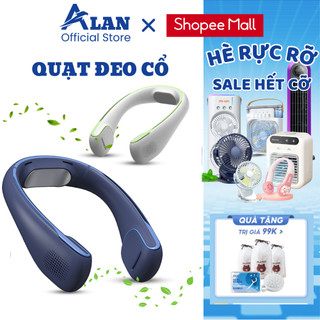 Quạt đeo cổ không cánh METIS 3 cấp độ gió làm mát siêu nhanh pin 3600mAh sử dụng lên đến 6 giờ
