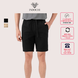 Quần Short Nam Cao Cấp INDOCHI Chất Vải Đũi Gió Thoải Mái Thoáng Mát Thiết Kế Trẻ Trung