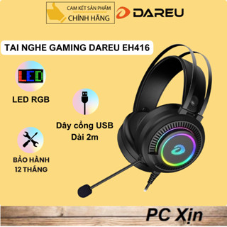 Tai nghe gaming Dareu EH416 RGB LED giả lập 7.1