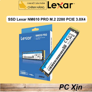 Ổ Cứng SSD NVME LEXAR 250GB / 500GB NM610 Pro - 3300 MB/giây - BH 36 tháng chính hãng