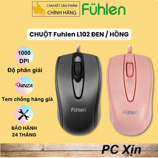 Chuột Game Fuhlen L102 Hồng pink / Đen (Chính hãng tem Ninza chống giả)