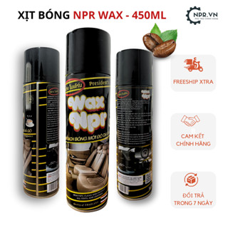 Xịt bóng da, gỗ, cao su,Xịt bóng nội thất phục hồi nhựa ô tô, xe máy, nhà cửa WAX NPR