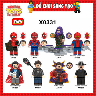Xếp hình Minifigure Người Nhện Không Còn Nhà : Spider-Man No Way Home - Đồ Chơi Lắp Ghép Sáng Tạo - XINH X0331