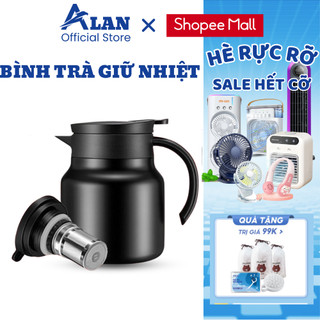 Ấm Pha Trà Giữ Nhiệt Inox METIS Dung Tích 1000l Có Lưới Lọc Bình Pha Trà Giữ Nhiệt Cao Cấp_APT01
