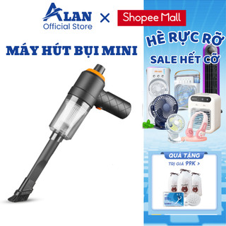 Máy hút bụi mini cầm tay không dây METIS lực hút siêu mạnh 6000PA thiết kế nhỏ gọn, pin sạc tiện lợi