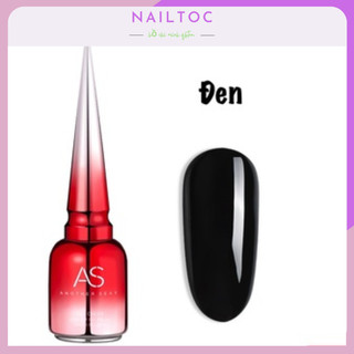 Sơn Gel AS Màu Đen 15ml Chính Hãng Chai Đỏ