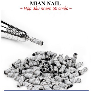 Hộp 50 đầu mài giấy nhám mini 3.0 - Đầu lắp nhám mini 3mm mài sần, mài mịn móng nail