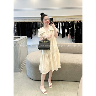 Siuu phẩm váy ren thêu cổ vuông so hott hàng TKCC freesize