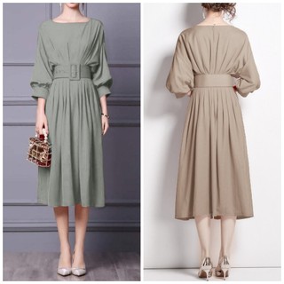 ĐẦM T3D BAT SLEEVE HIGH WAIST