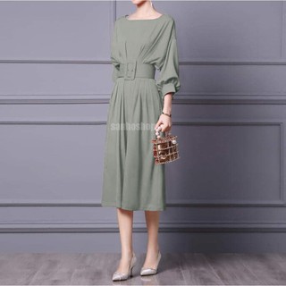 ĐẦM T3D BAT SLEEVE HIGH WAIST