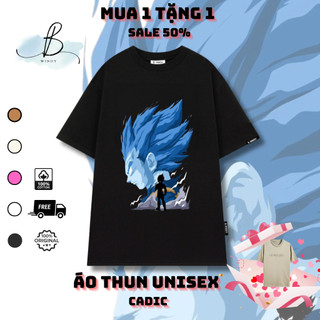 Áo Thun Dragonball Cadic~ Local Brand BWINDY Phong Cách unisex tay lỡ form rộng cổ tròn oversize cotton 100%