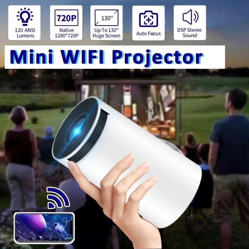HY300/HY300pro Máy chiếu mini 4K-HY300 Chính hãng VIỆT NAM - Full HD Android 11.0 Bluetooth 5.0 Tiến