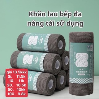 Cuộn khăn lau bếp than đen