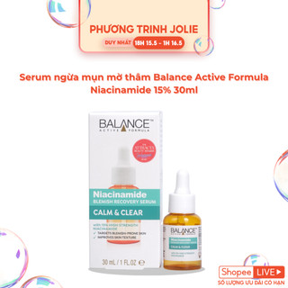  Serum ngừa mụn mờ thâm Balance Active Formula Niacinamide 15% Blemish Recovery 30ml