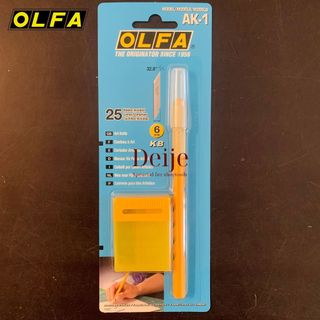 Dao trổ thủ công Olfa AK-1 Nhật Bản (kèm hộp lưỡi dao KB 25 lưỡi)