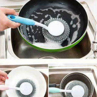 [Bão SaLe] Cây Cọ Xoong Nồi Búi Sắt Có Cán Dài .ĐTCA