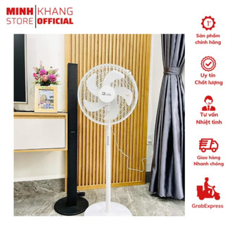 Bảo hành 12 tháng - quạt cây đứng camel trắng quạt 5 cánh đường kính 42cm, 3 cánh