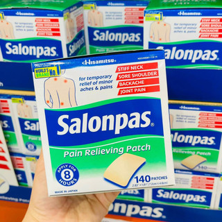 Miếng dán Salonpas Mỹ hộp 140 miếng