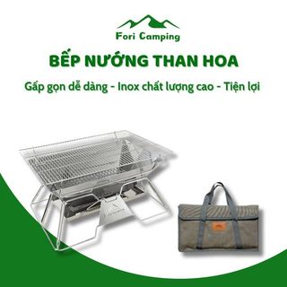 Bếp nướng gấp gọn chính hãng campingmoon | bếp nướng than hoa bbq | du lịch dã ngoại cắm trại