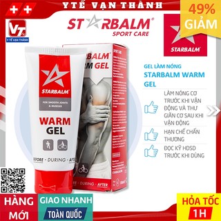 ✅ gel làm nóng starbalm warm gel | hàng chính hãng | hỗ trợ chấn thương thể thao -vt1186