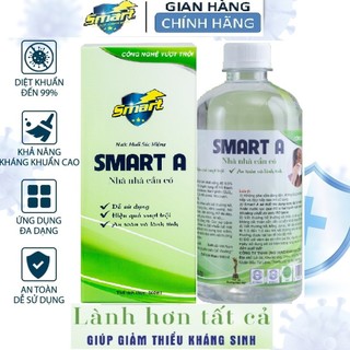 Combo Dung dịch sát khuẩn Smart A 500ml- Khử khuẩn da, tai mũi họng- An toàn, không gây kích ứng.