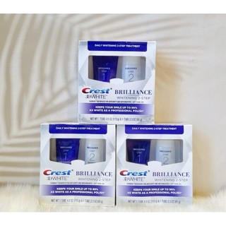 Bộ đôi kem đánh răng Crest 3D White Brilliance 2 Step Toothpaste