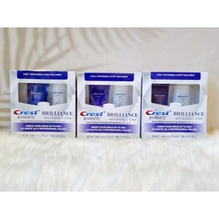 Bộ đôi kem đánh răng Crest 3D White Brilliance 2 Step Toothpaste