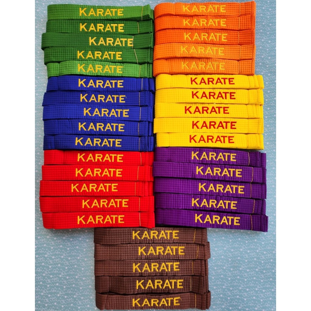 Đai Màu Thêu KARATE Đủ Màu