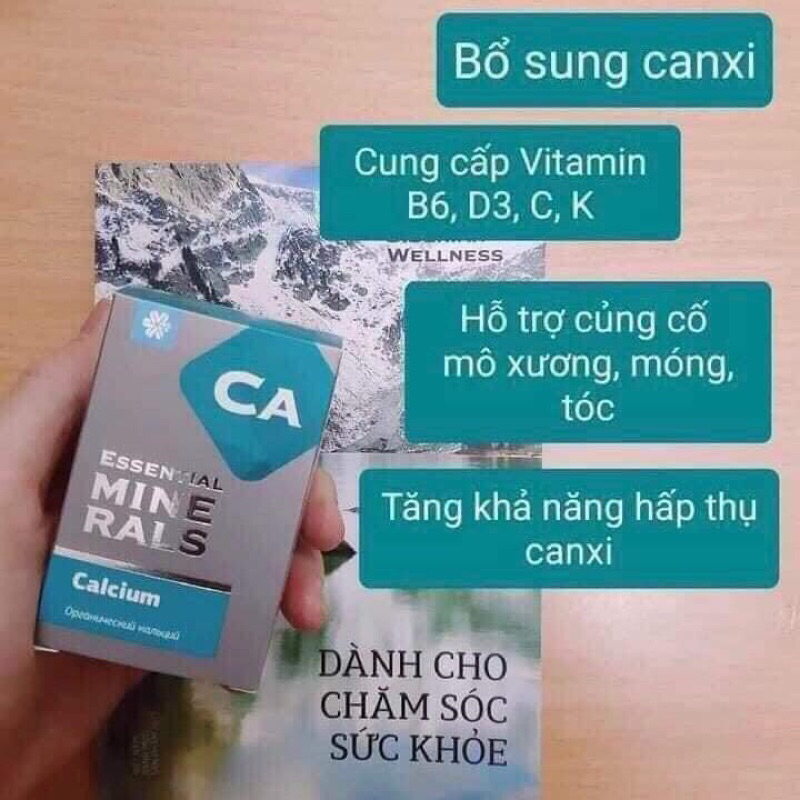 Viên uống Canxi hữu cơ siberian health hàng nội địa nga 60 viên