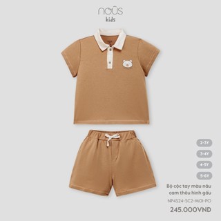  Bộ quần áo cộc tay bé trai, bé gái nhiều màu sắc họa tiết dễ thương 2-6 tuổi Nous Việt Nam BST T5.2024