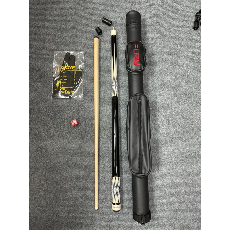 [3c]Combo Cơ Bida 3C/Gậy Bida 3C/Carom Earthline Ngọn Mộc Đầu 12mm Kèm Đầy Đủ Phụ Kiện