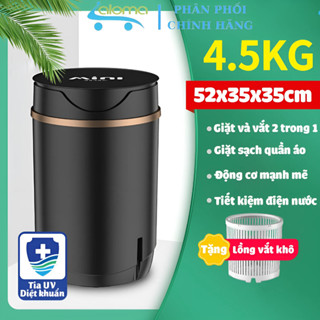 Máy Giặt Mini Tự Động Đảo Chiều DEKE XPB-10 Kèm Chức Năng Hẹn Giờ 4Kg Quần Áo Các Loại
