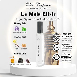 Nước Hoa Nam ELLA PERFUME Le Male Elixir - Mẫu thử chai 10ml - Hương Thơm Ngọt Ngào, Nam Tính, Cuốn Hút