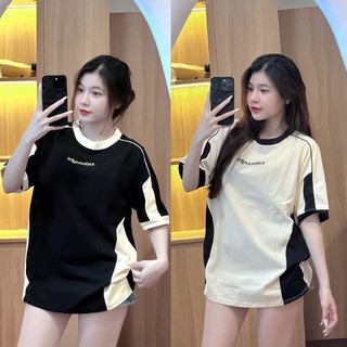 Áo Thun Unisex Thêu Chữ Ngược - Form Rộng, Phong Cách Đa Dụng