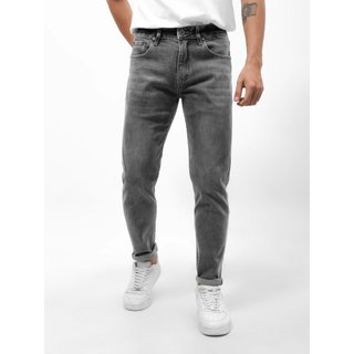 Quần jean nam, quần bò nam cao cấp slimfit DEFOXX xám wash 240428 foxxmen