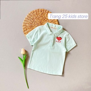 Áo Thun có cổ bé gái, Áo phông Polo cổ trụ thêu tay - Trang 25 Kids