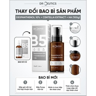Serum B5 DrCeutics Cấp Ẩm Và Phục Hồi Da Dr Ceutics Basic B5/ Dexpanthenol 10% + Centella Extract + HA 30ml - Từ Hảo