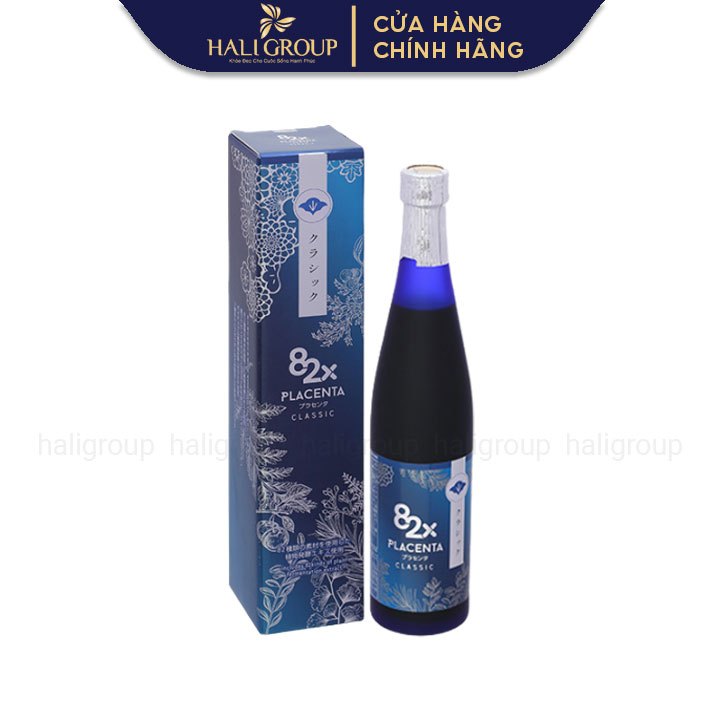 Nước Uống 82X Placenta Classic Nhật Bản, Chai 500ml