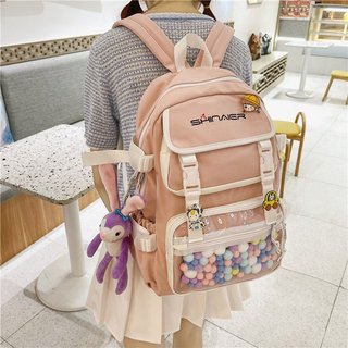 Balo ULZZANG, balo thời trang- BL223, nhiều ngăn, vải chống thấm nước