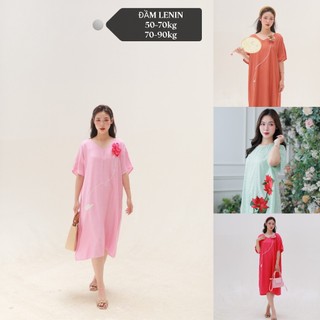 Th đầm ngủ lụa latin, linen cao cấp hàng thiết kế size 1, size 2