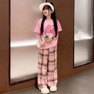 Set Đồ Bé Gái, Bộ Quần Áo Cho Bé Quần Kẻ Hottrend đi học, đi chơi  áo Vải Chính Phẩm Cotton Loại 1 Babi mama B07.5
